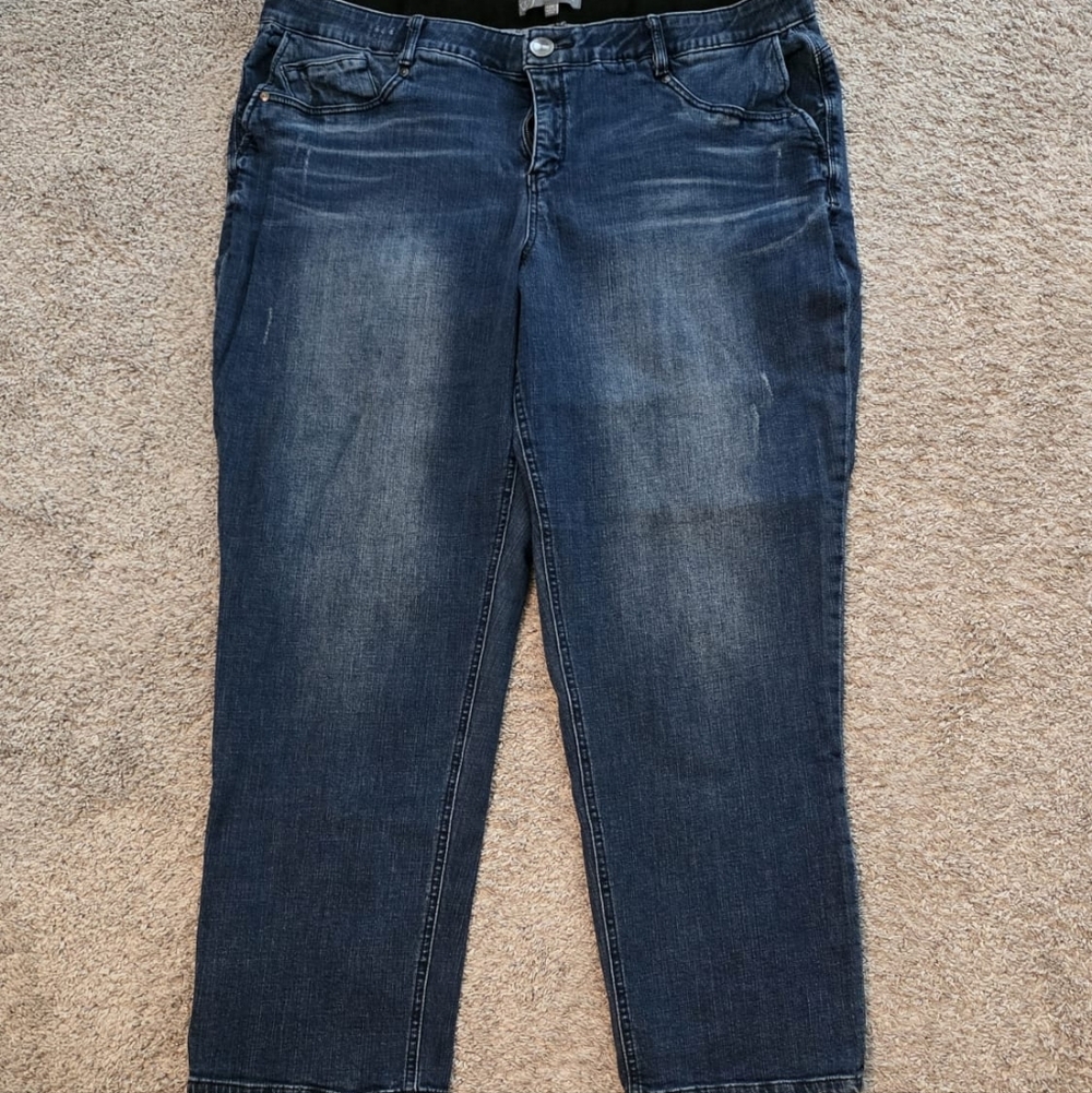 Wit & Wisdom Distressed Boyfriend Jeans